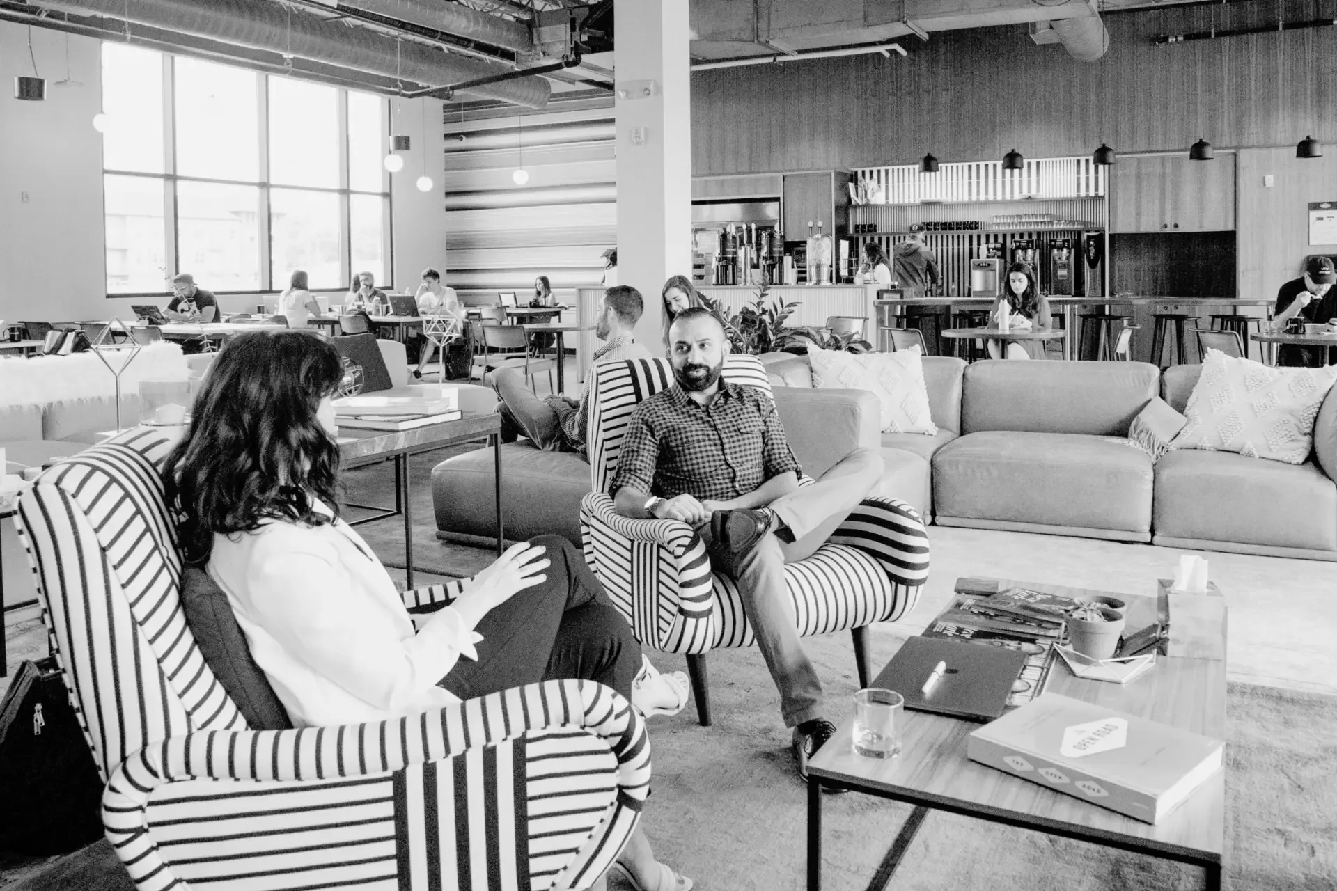 The Webconsuls team in conversation in the Nashville office