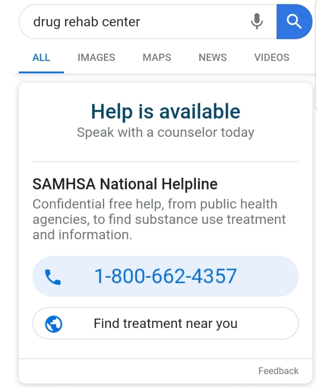 SAMHSA hotline mobile